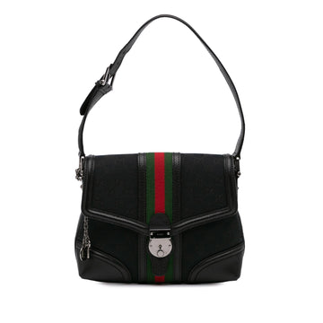 Gucci Small GG Canvas Web Treasure Shoulder Bag