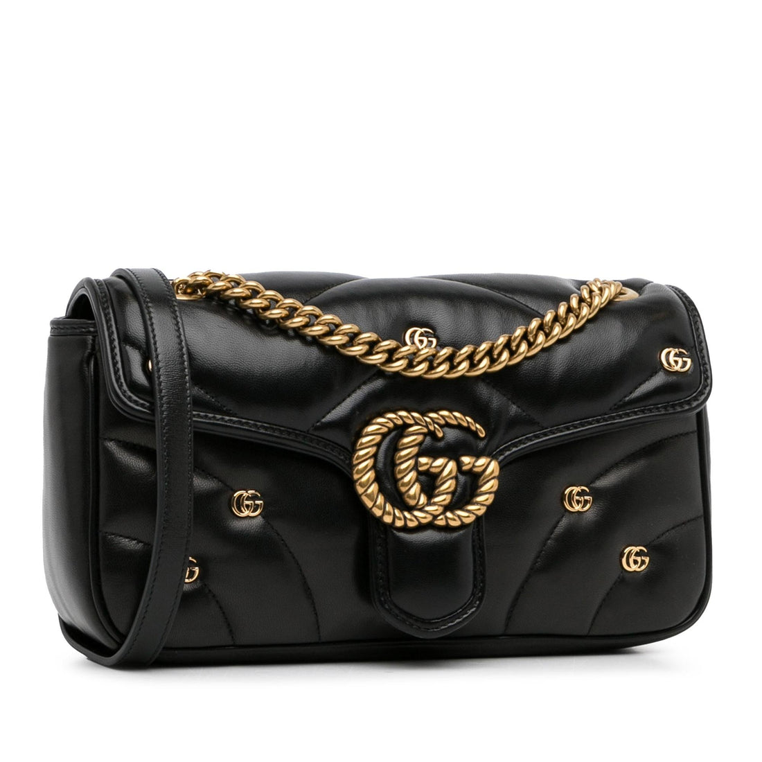 Gucci Small GG Marmont 2.0 Shoulder Bag (SHG-An05ST)