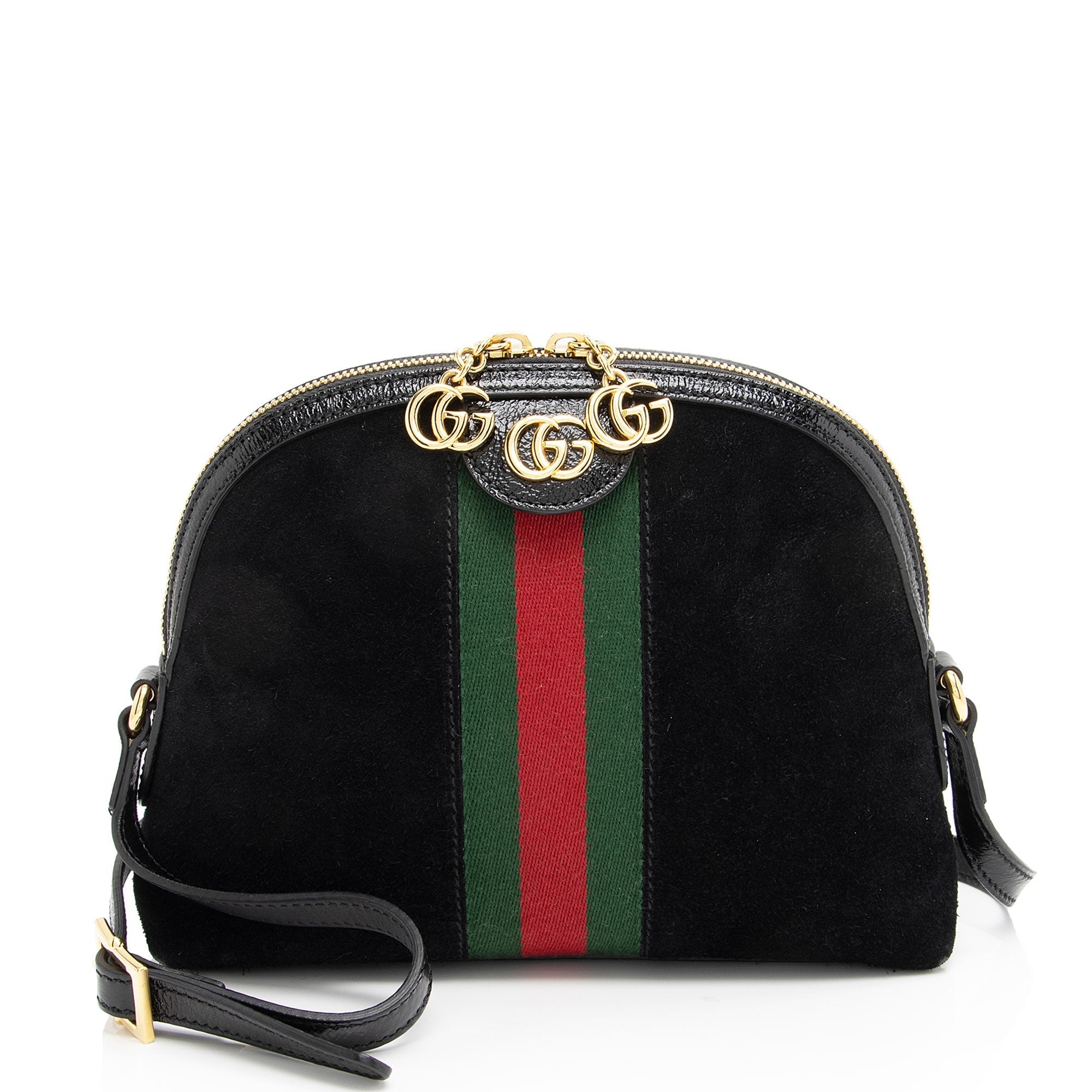 Gucci Suede Ophidia Dome Small Shoulder Bag (SHF-CFe9gy)