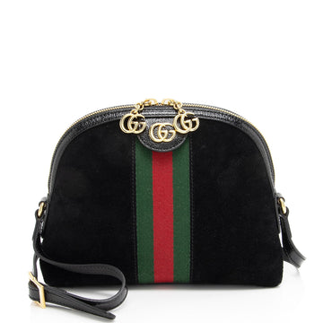 Gucci Suede Ophidia Dome Small Shoulder Bag (SHF-CFe9gy)