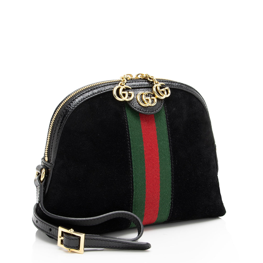 Gucci Suede Ophidia Dome Small Shoulder Bag (SHF-CFe9gy)