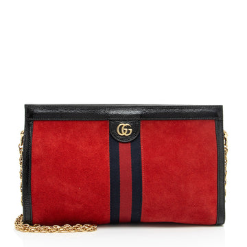Gucci Suede Ophidia Medium Shoulder Bag (SHF-HxLkSO)