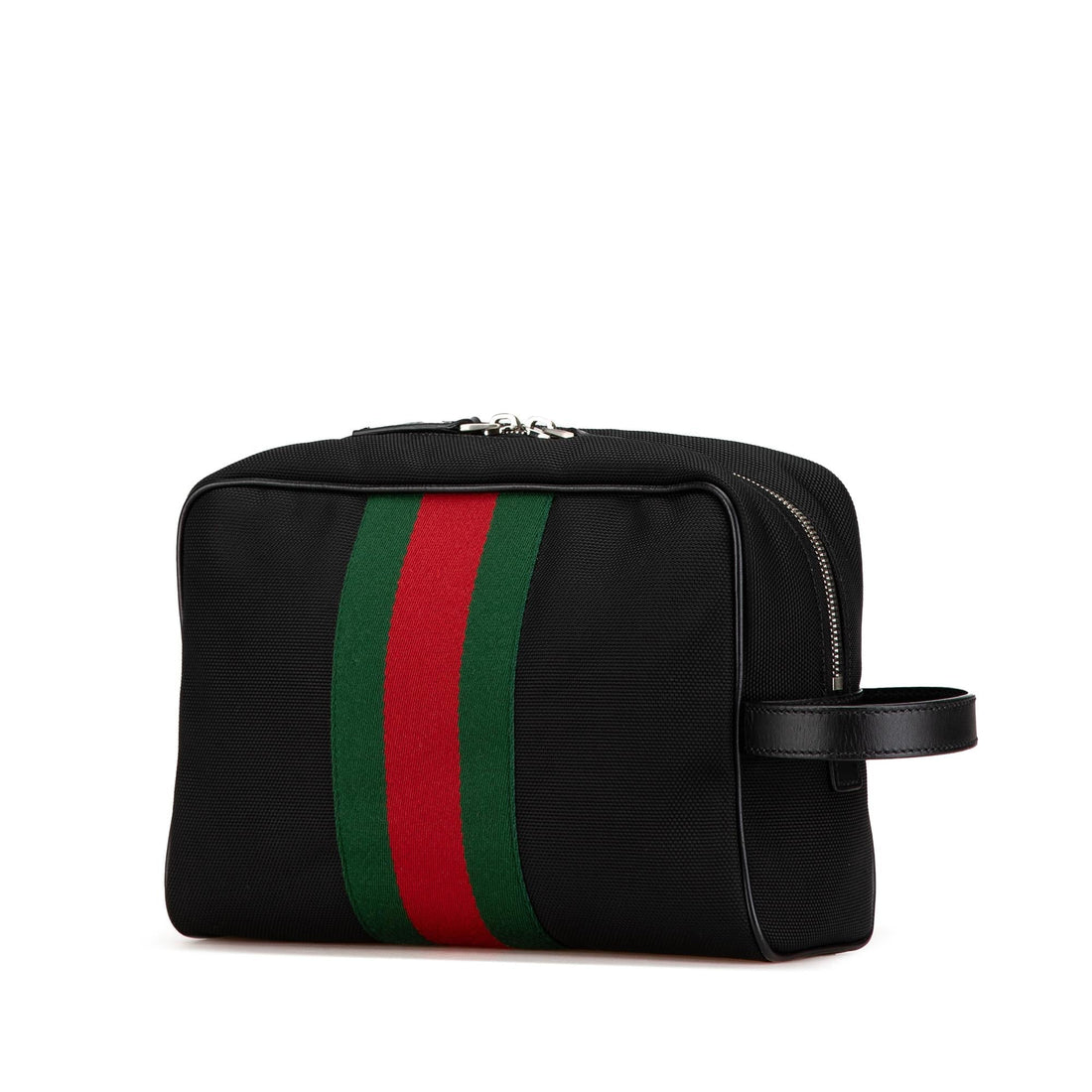 Gucci Techno Web Canvas Clutch