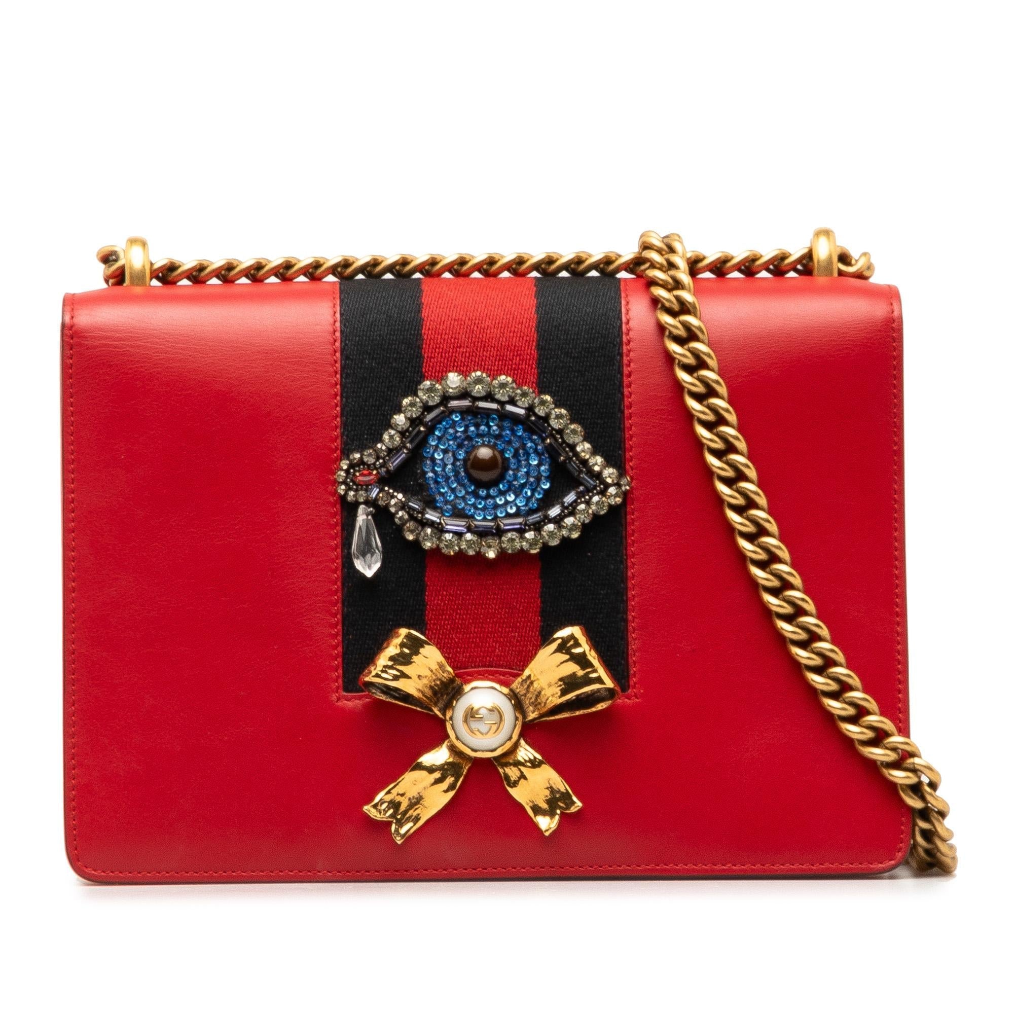 Gucci Web Peony Shoulder Bag (SHG-SqJUEA)