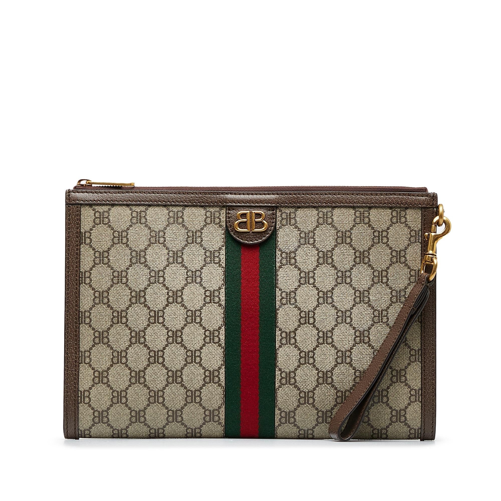 Gucci X Balenciaga BB Supreme Ophidia Web Clutch (SHG-dS0YCq)