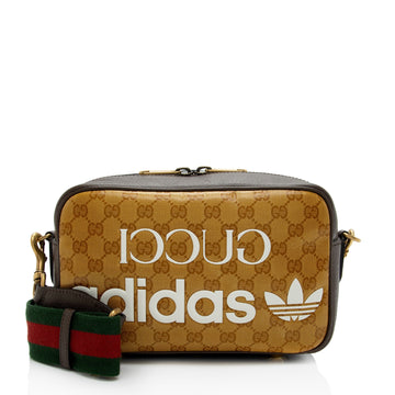 Gucci x Adidas GG Crystal Web Small Shoulder Bag (SHF-Qo4Xtd)