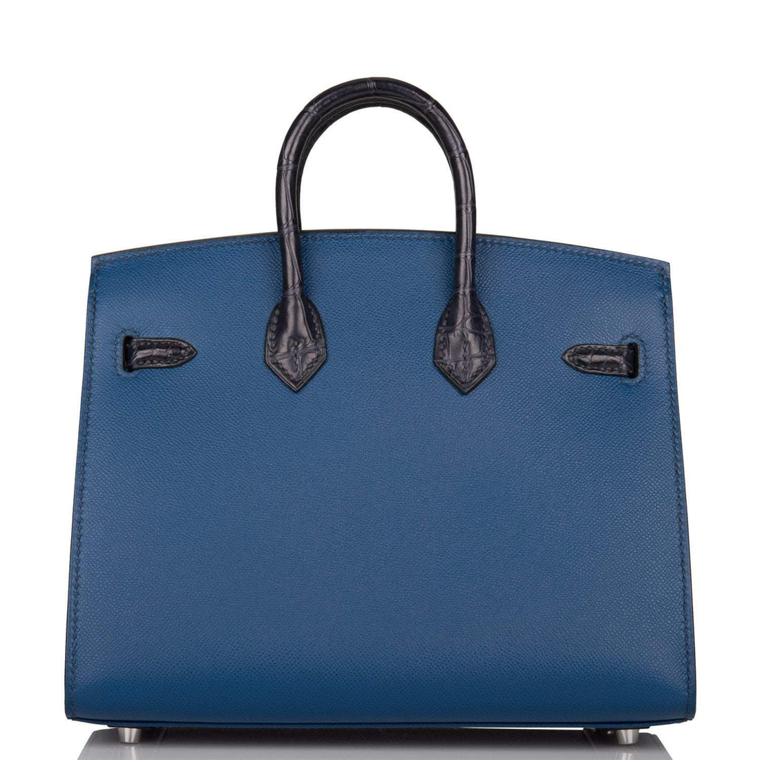 Hermes Bleu Sac Birkin Faubourg 20cm Palladium Hardware