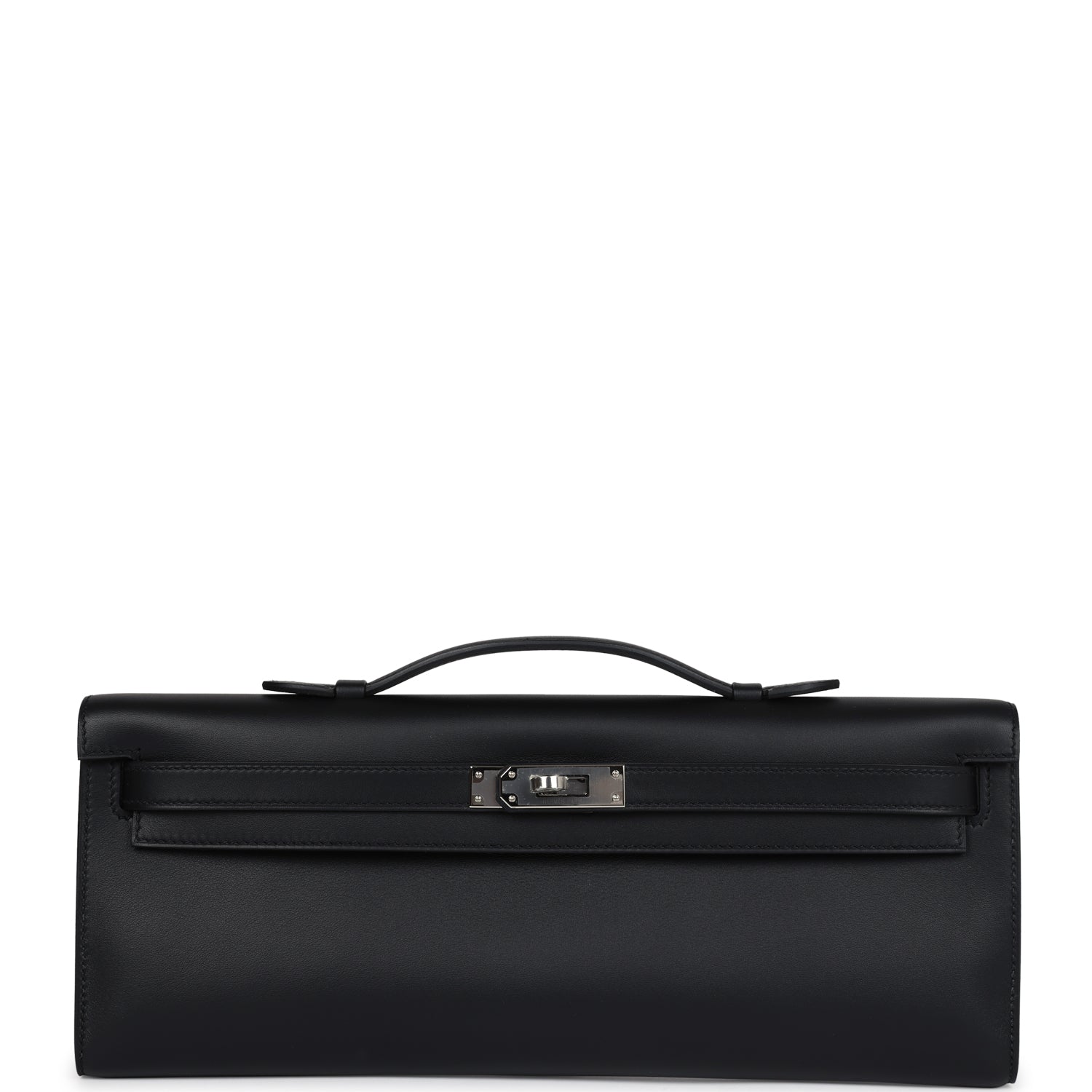 Hermes Kelly Cut Black Swift Palladium Hardware