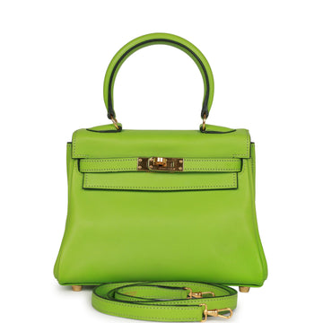 Hermes Kelly Retourne 20 Vert Cru Gulliver Gold Hardware