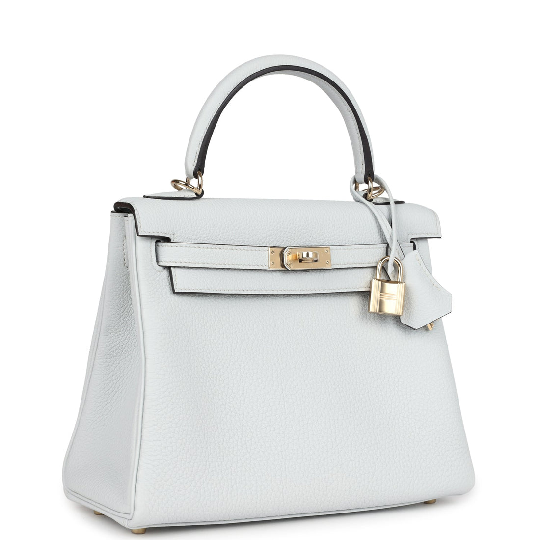 Hermes Kelly Retourne 25 Gris Platine Togo Permabrass Hardware