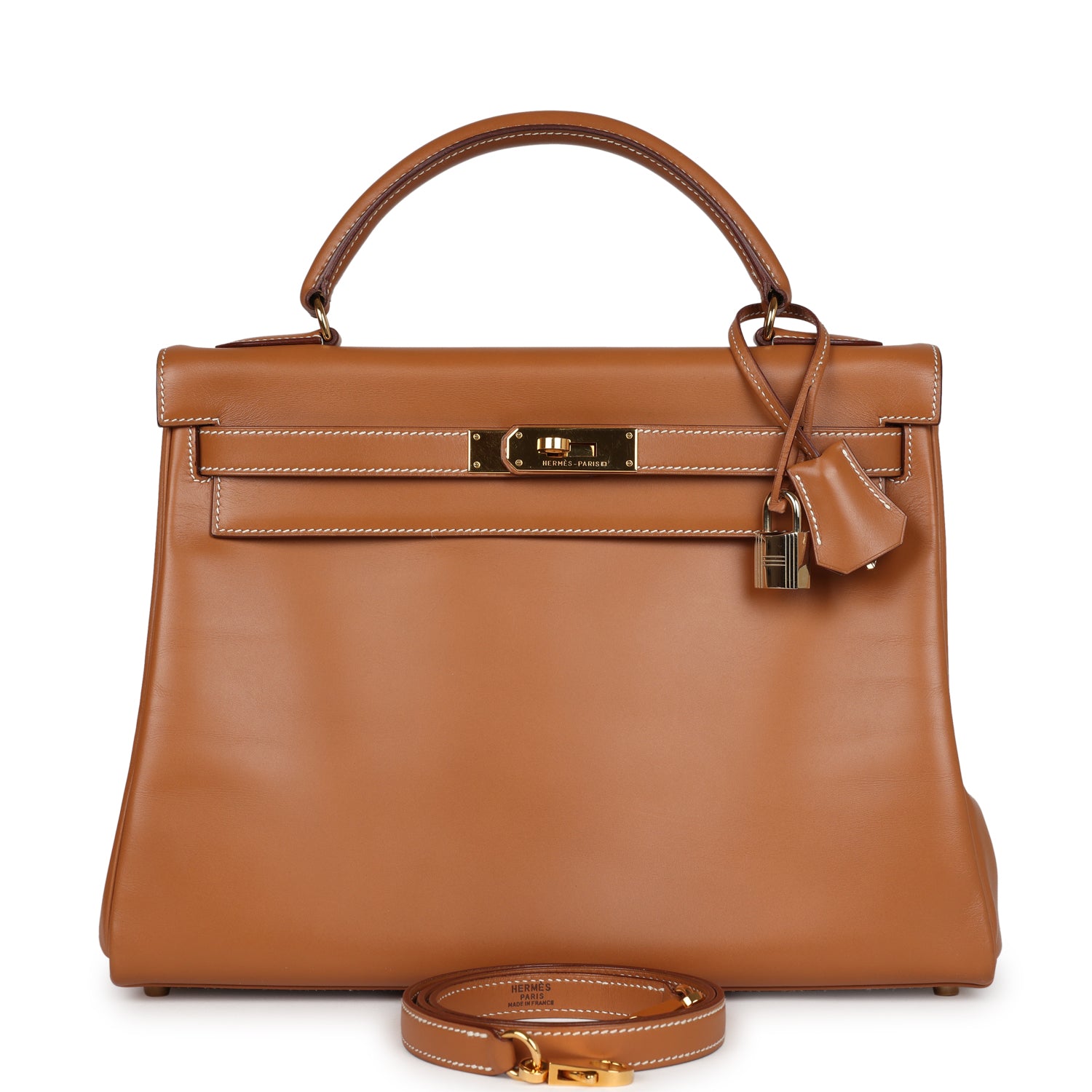 Hermes Kelly Retourne 32 Naturel Sable Chamonix Gold Hardware