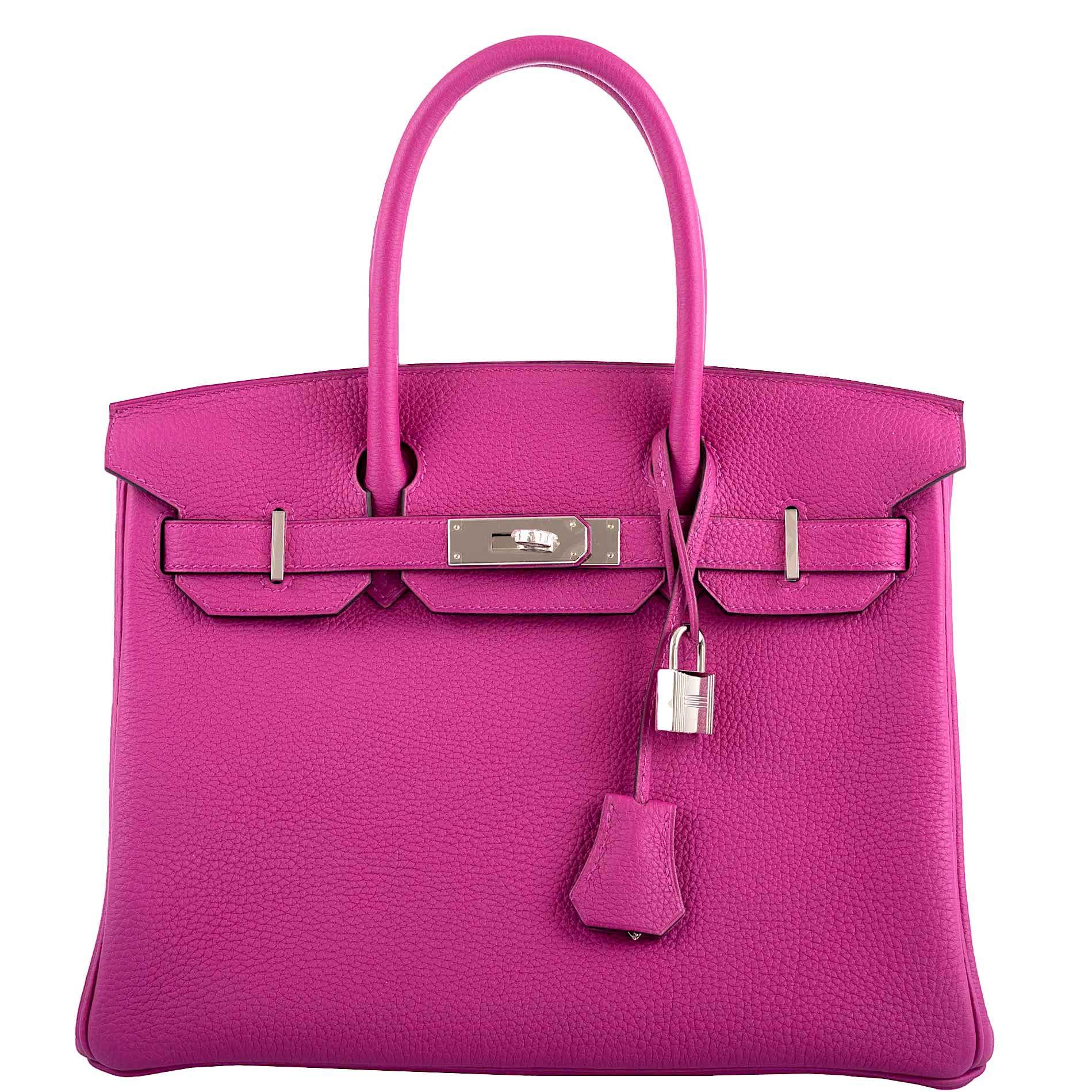 Hermes Birkin 30 Rose Pourpre Togo Palladium Hardware - 2020, Y