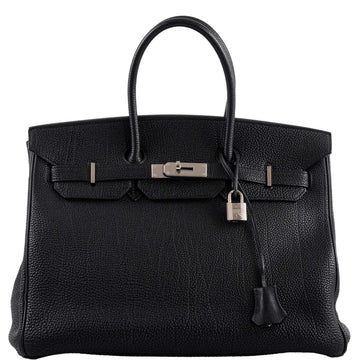 Hermes Birkin 35 Black Togo Palladium Hardware - 2003, Square G?