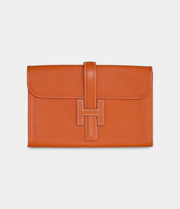 Hermès Jige Clutch Epsom PM Orange