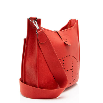 Hermes Taurillon Clemence Evelyne III PM Shoulder Bag