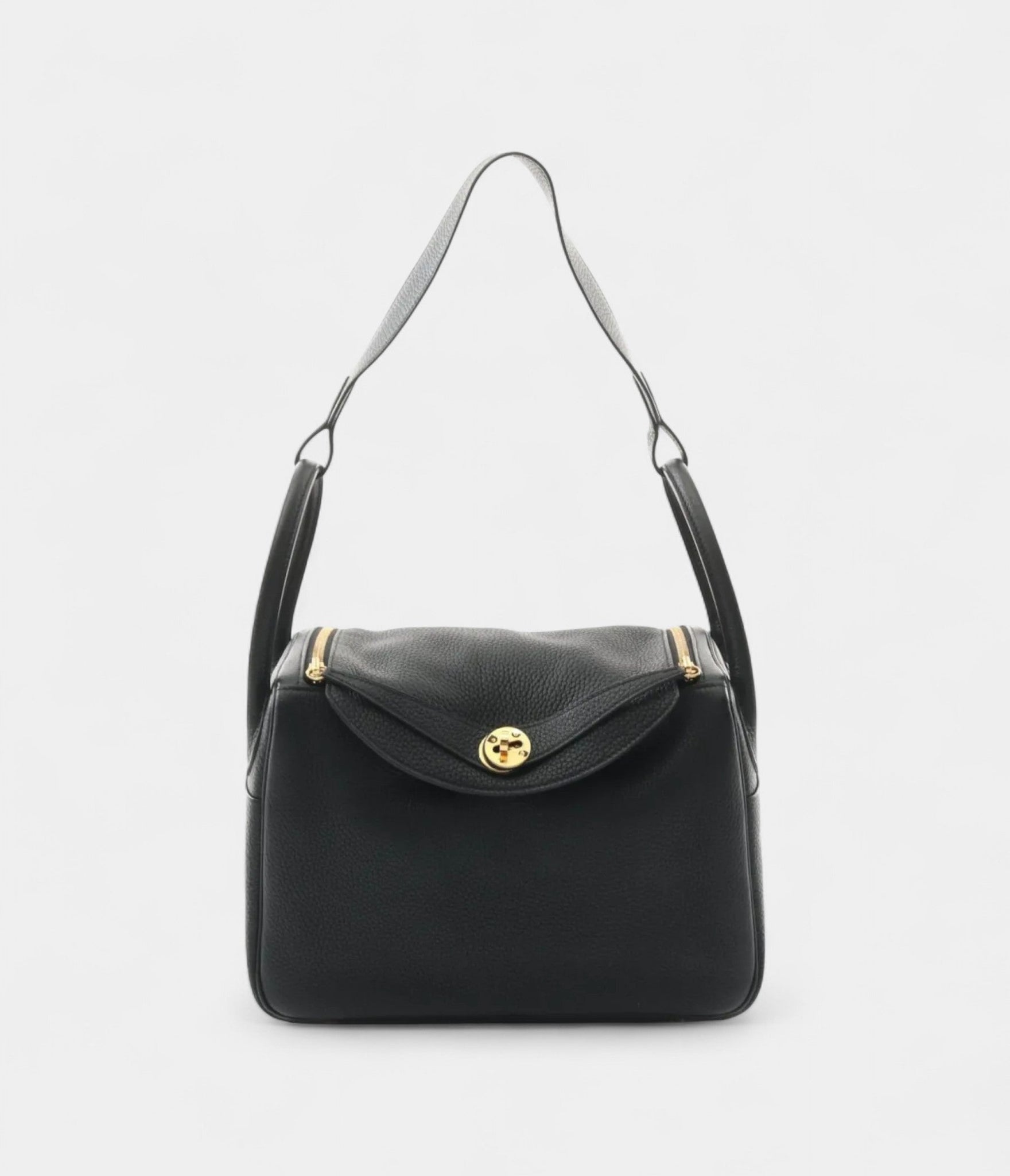 Hermès 2019 Lindy 30 Black Shoulder Bag