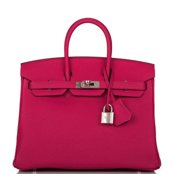 Hermes Birkin 25 Rose Mexico Togo Palladium Hardware