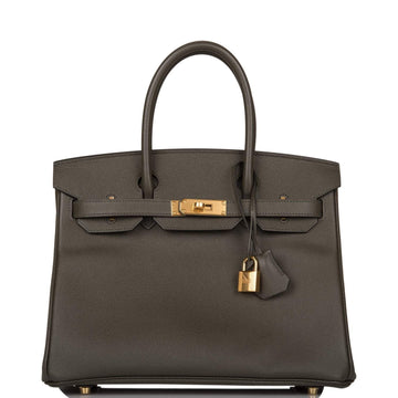 Hermes Birkin 30 Vert de Gris Epsom Gold Hardware