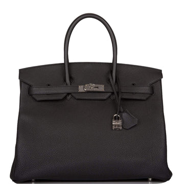 Hermes Birkin 35 Black Togo Palladium Hardware