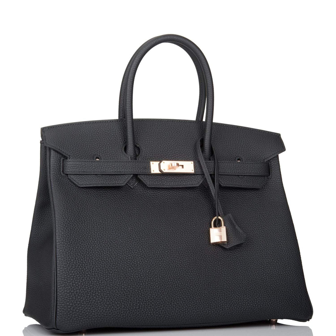 Hermes Birkin 35 Black Togo Rose Gold Hardware