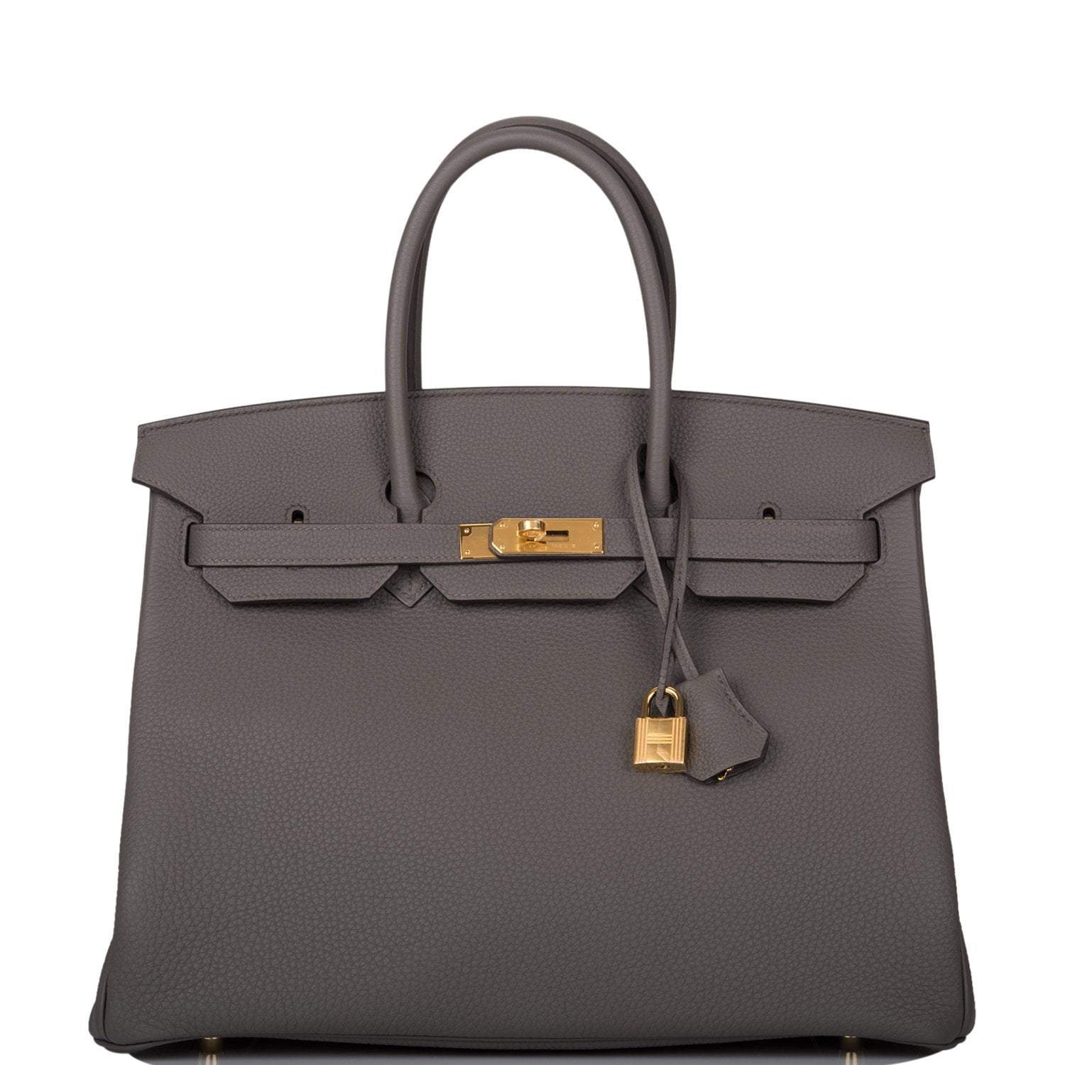 Hermes Birkin 35 Etain Togo Gold Hardware