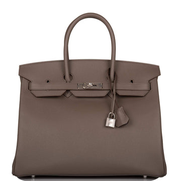 Hermes Birkin 35cm Etain Epsom Palladium Hardware