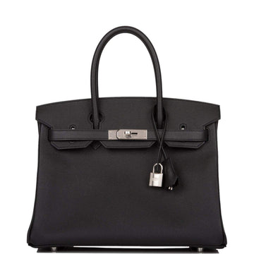 Hermes Black Epsom Birkin 30cm Palladium Hardware