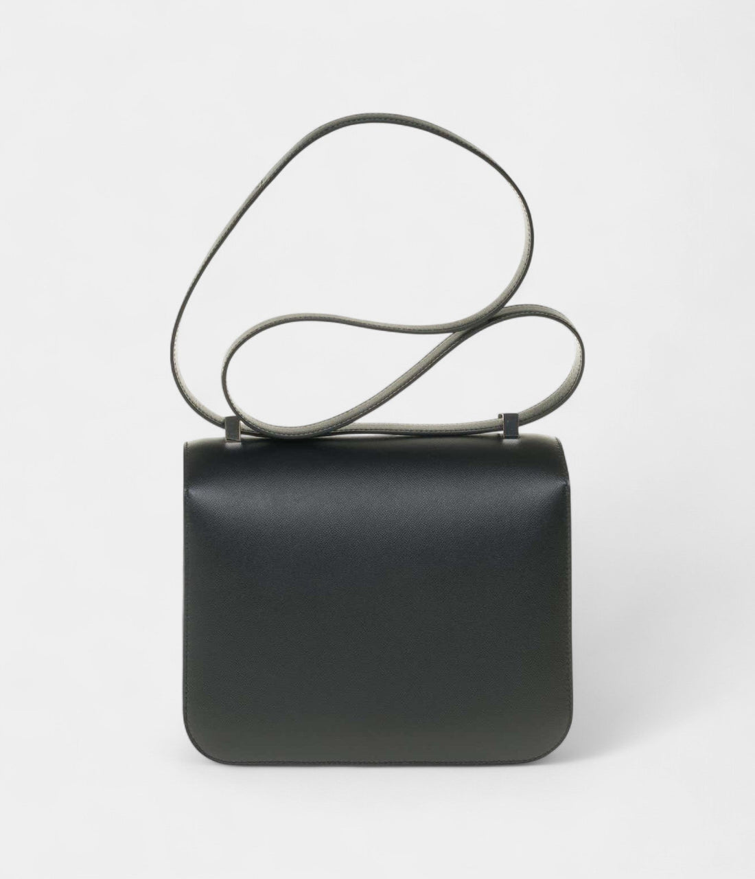 Hermes Constance 24 shoulder bag in black Madame calf and Clasp in Lizard