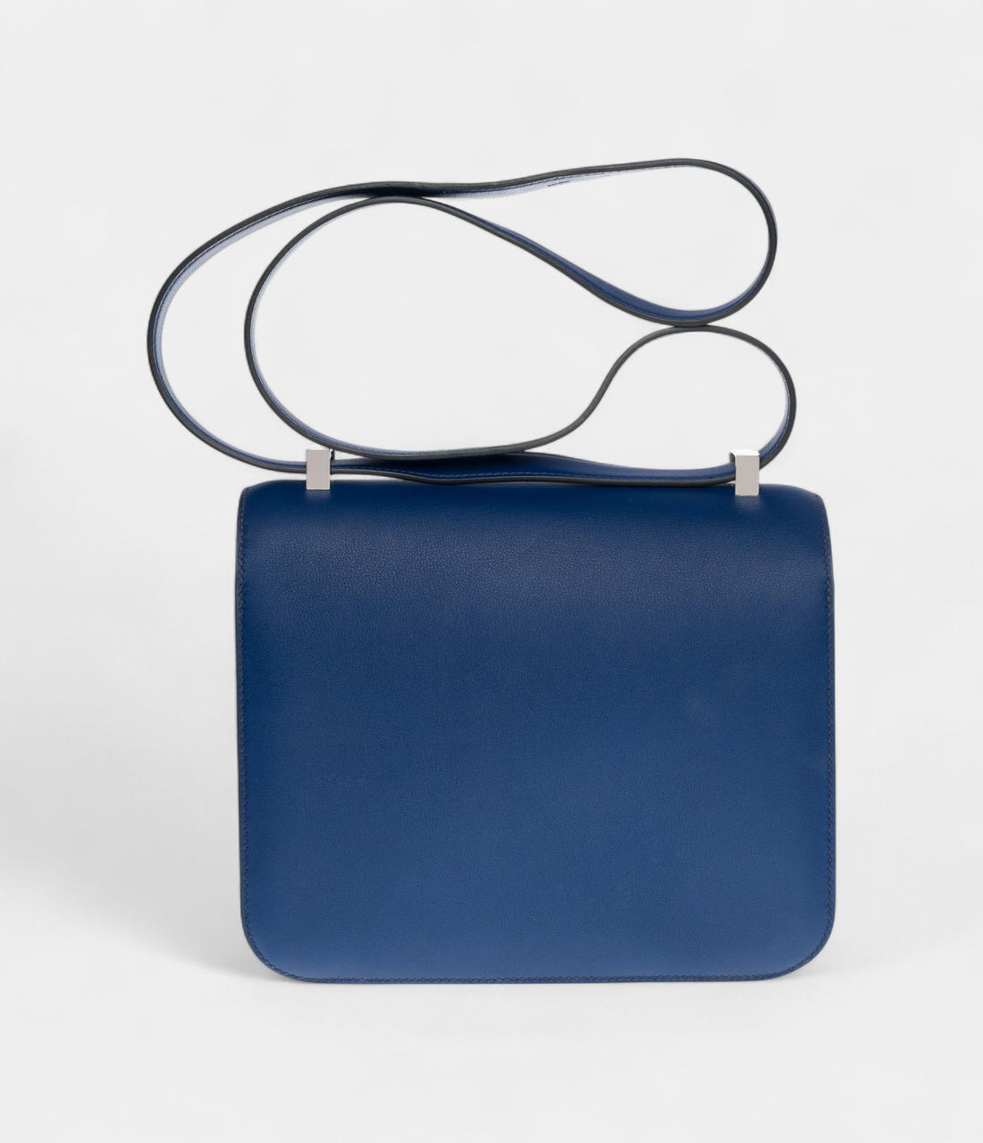 Hermes Constance 24 shoulder bag in sapphire blue Evercolor leather