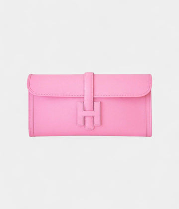 Hermès Jige 29 Rose Confetti Clutch Bag