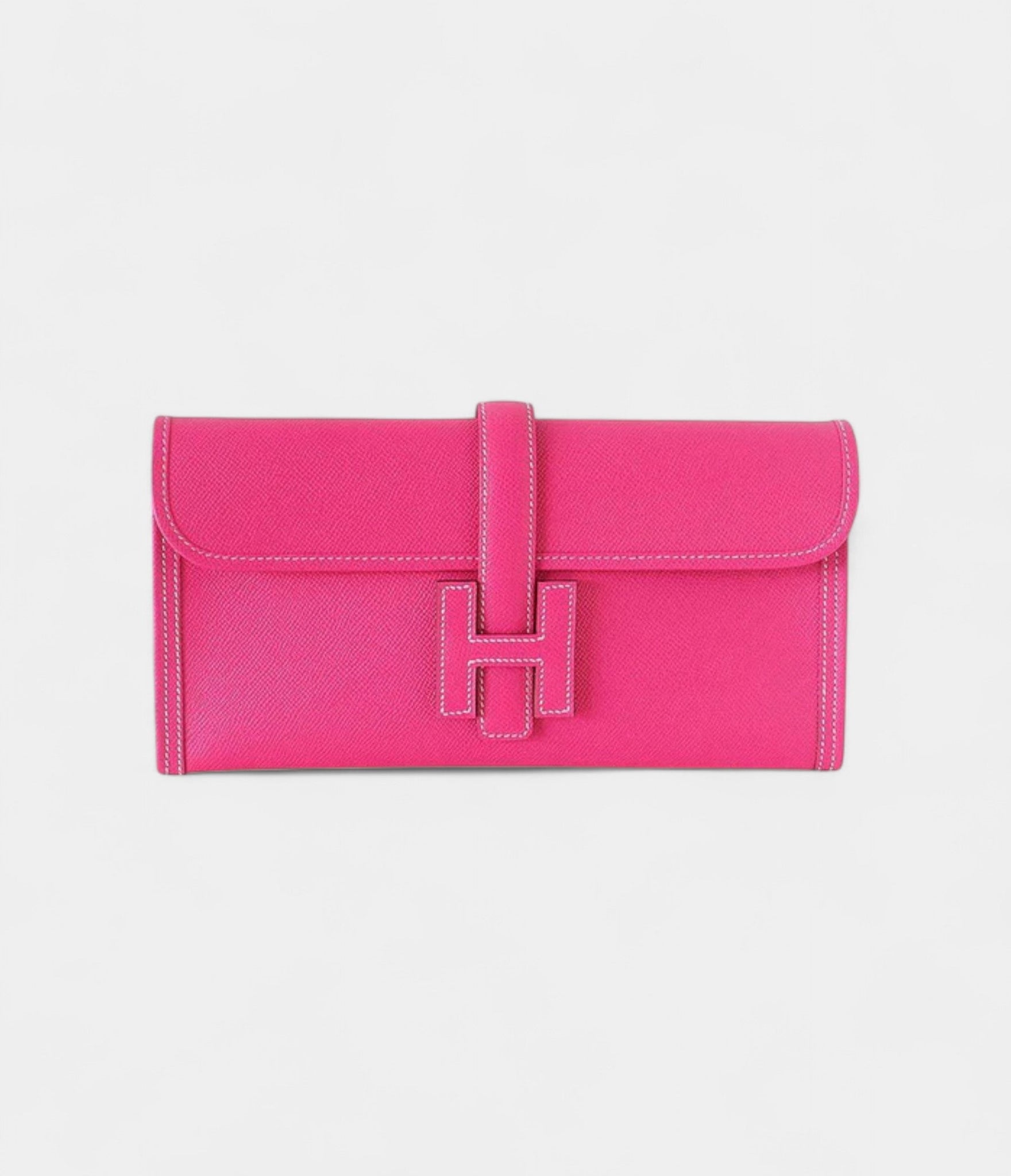 Hermès Jige 29 Rose Tyrien Clutch Bag
