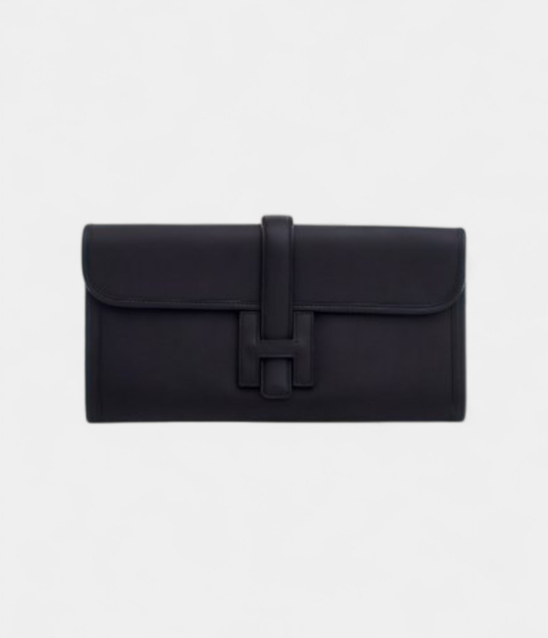 Hermès Jige Clutch 29 Black Swift