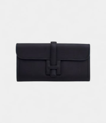 Hermès Jige Clutch 29 Black Swift