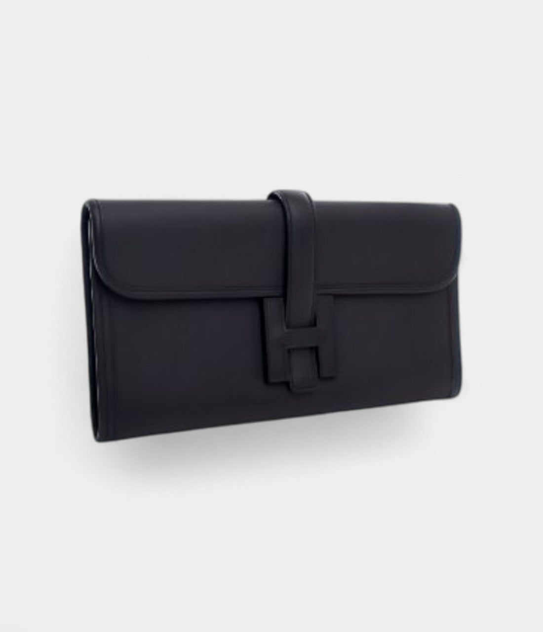Hermès Jige Clutch 29 Black Swift