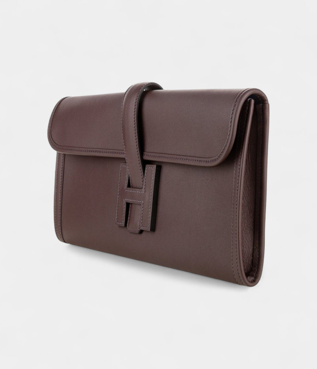 Hermes Jige Elan 29cm Clutch Brown Bag