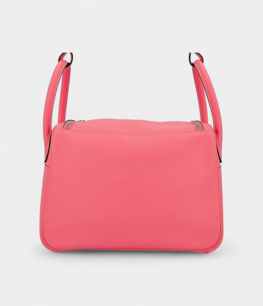 Hermes Lindy 30 shoulder bag in Rose Azalee Evercolor leather with Palladium hardware