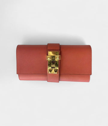 Hermès Médor Leather Clutch Bag