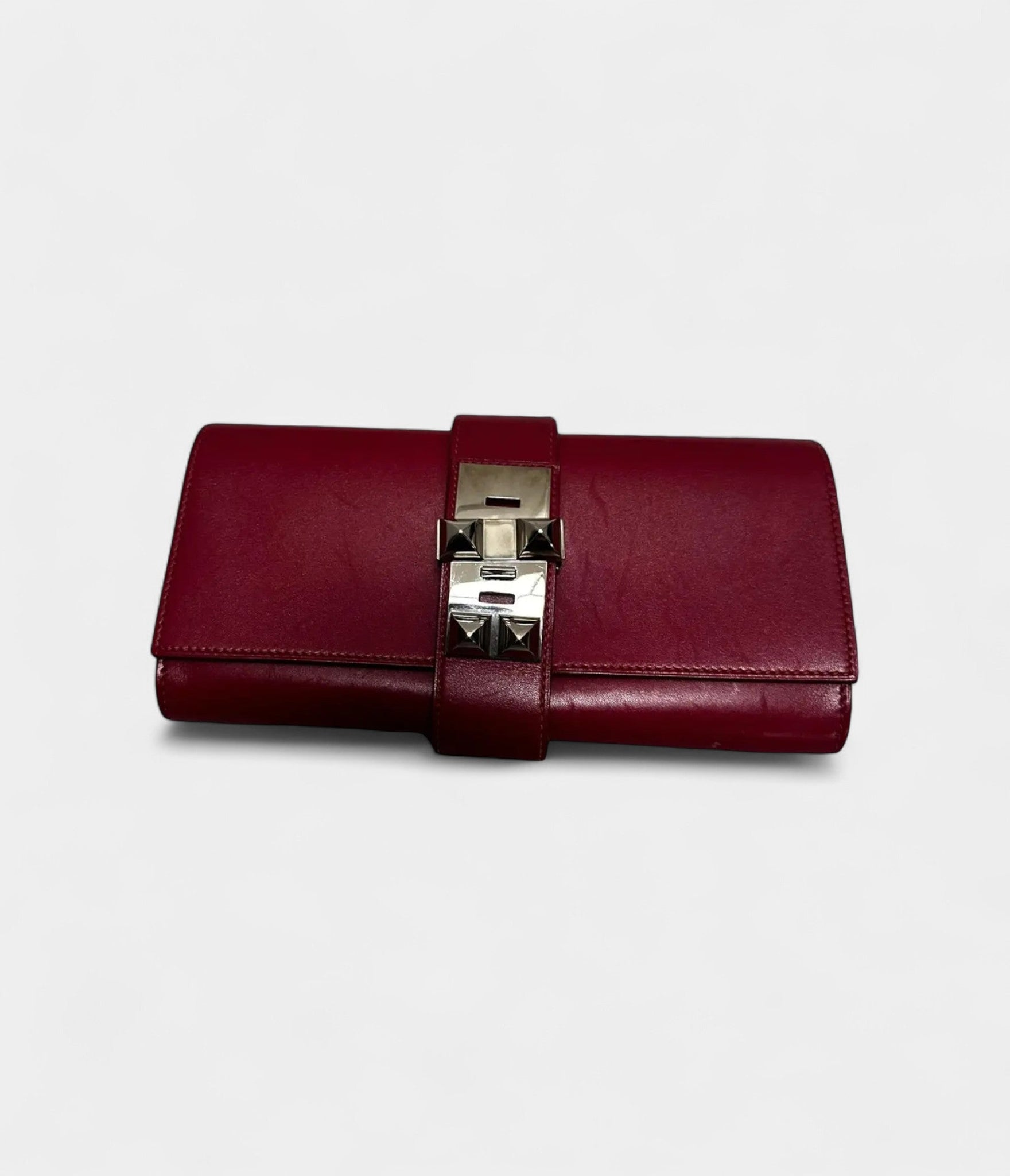Hermès Médor Leather Clutch Red Bag