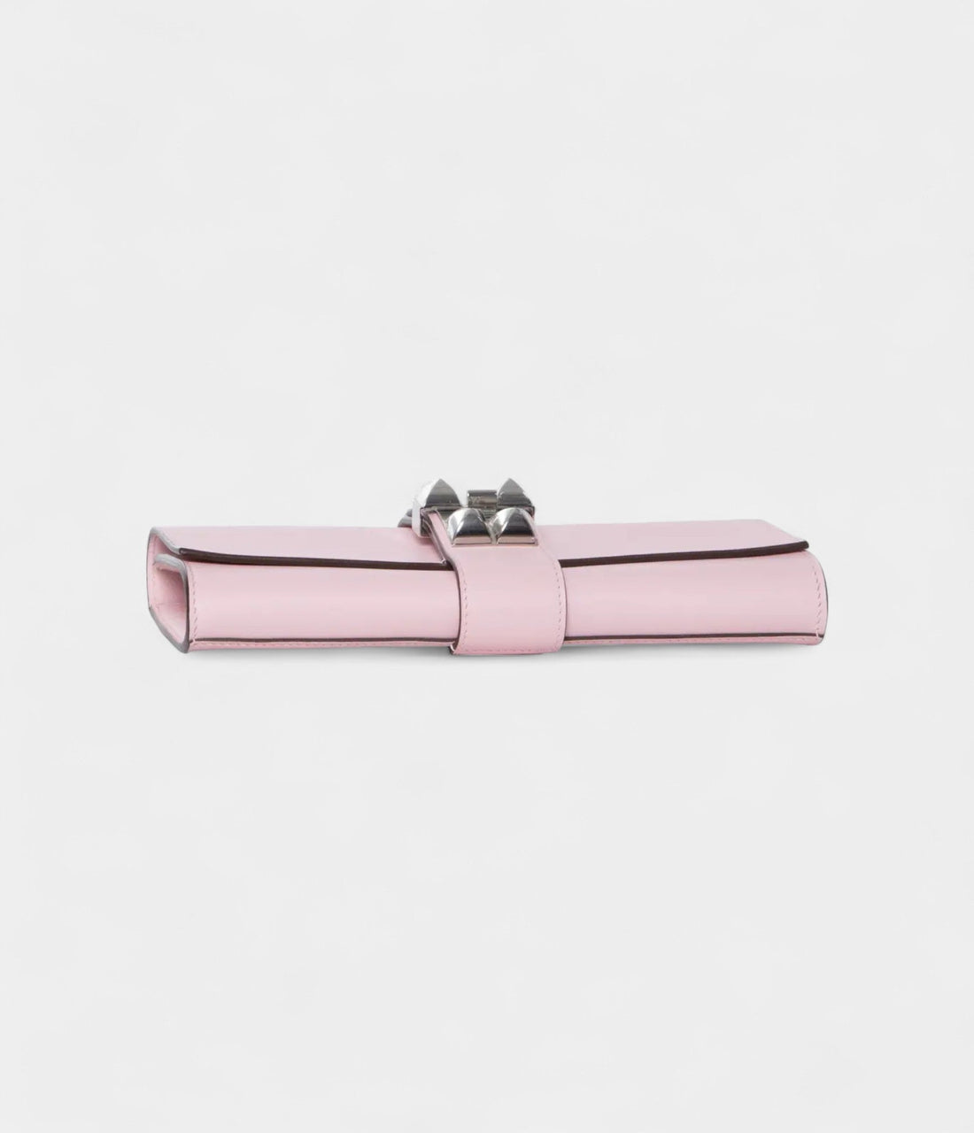Hermès Médor Leather Pink Clutch Bag