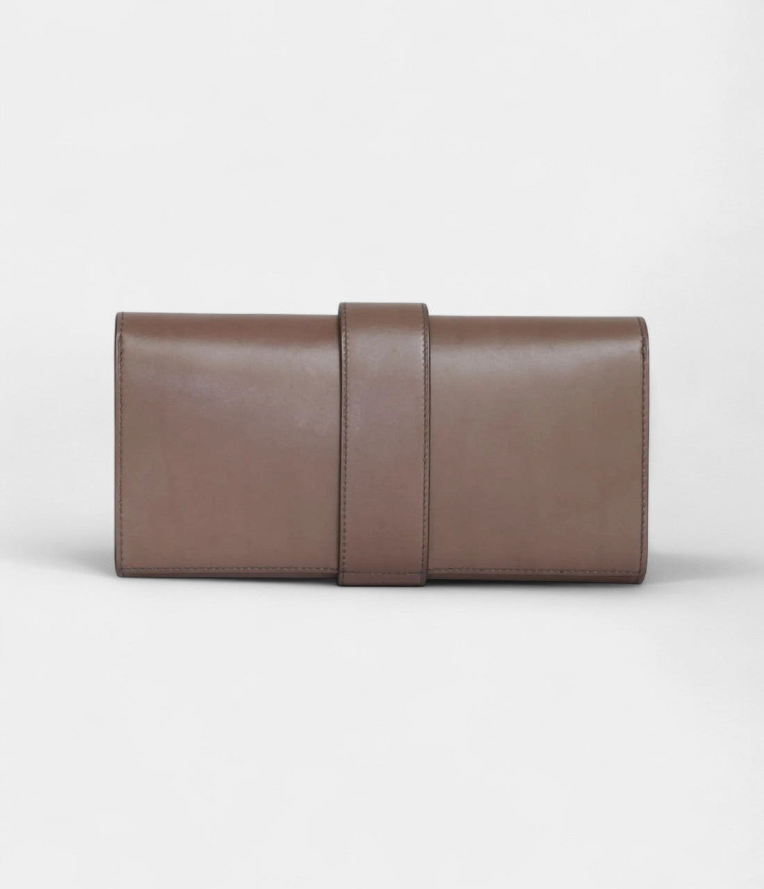 Hermès Médor Leather Purple Clutch Bag