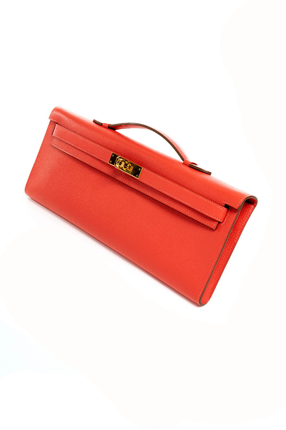 Hermes Kelly Cut Epsom Rose Jaipur Clutch 2015