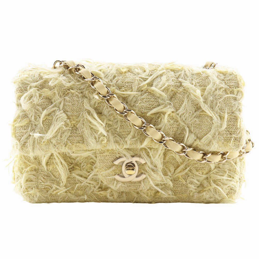 Chanel Mini Matelasse Tweed Shoulder Bag