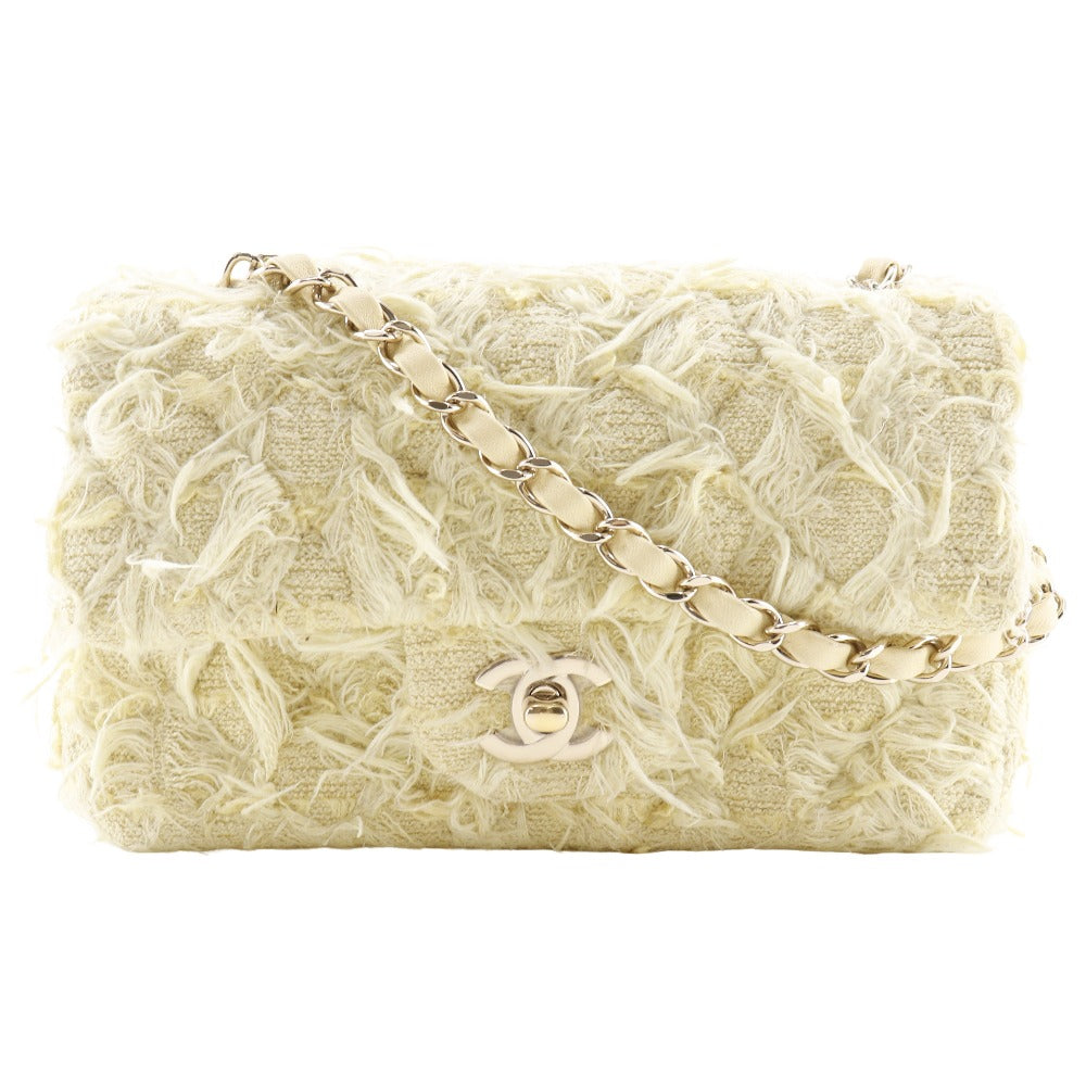 Chanel Mini Matelasse Tweed Shoulder Bag