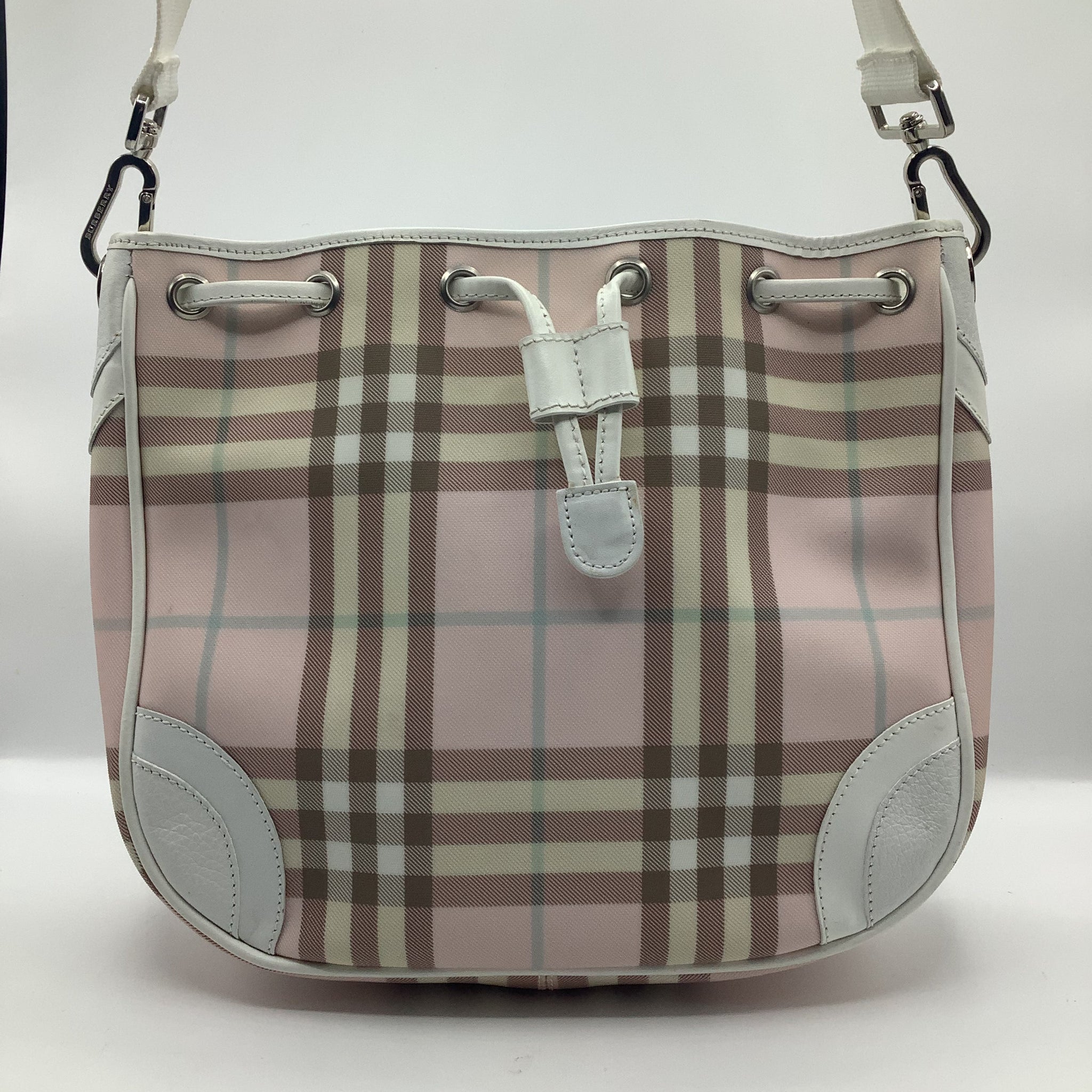 Burberry Pink Tartan Shoulder Bag
