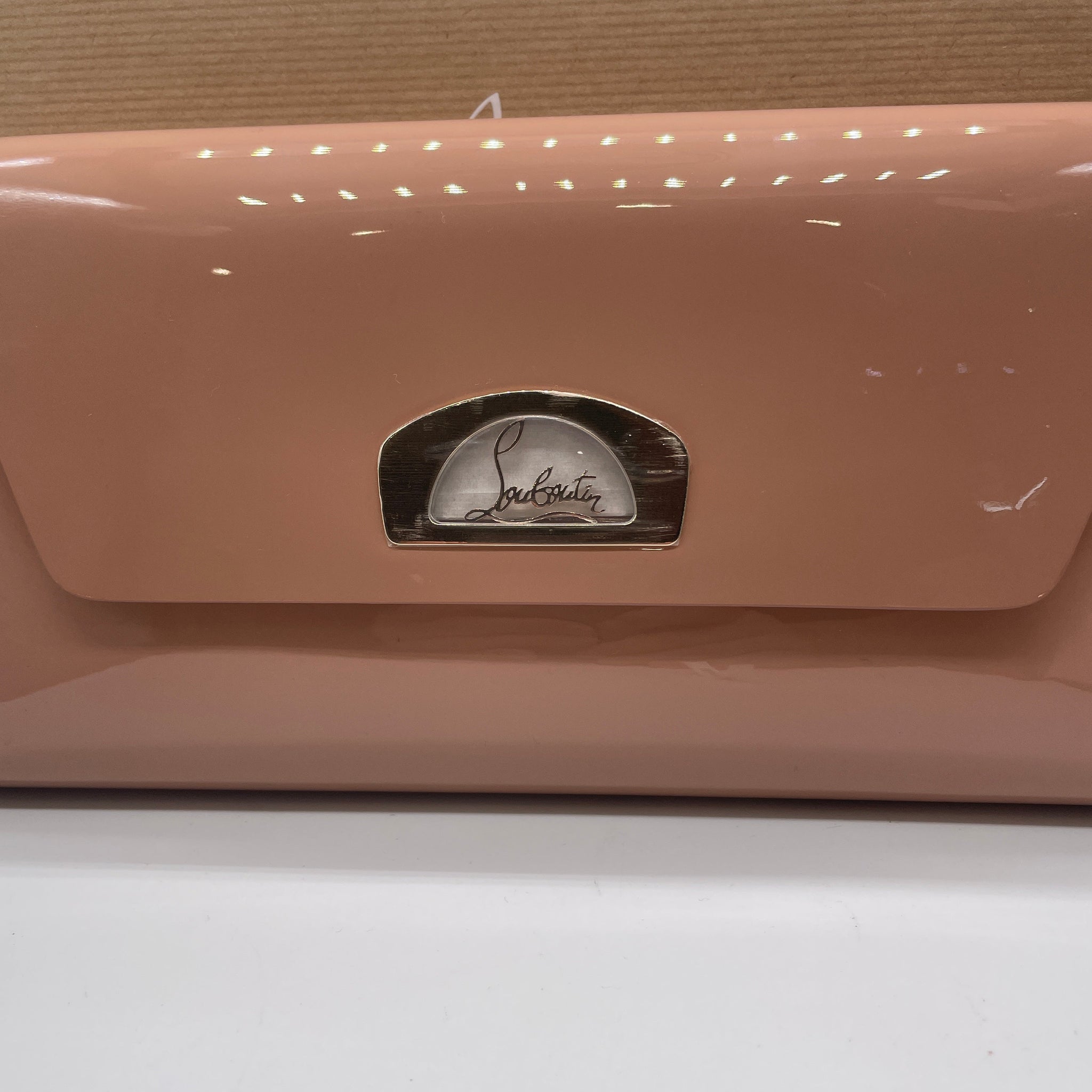 Louboutin Pink Clutch Bag