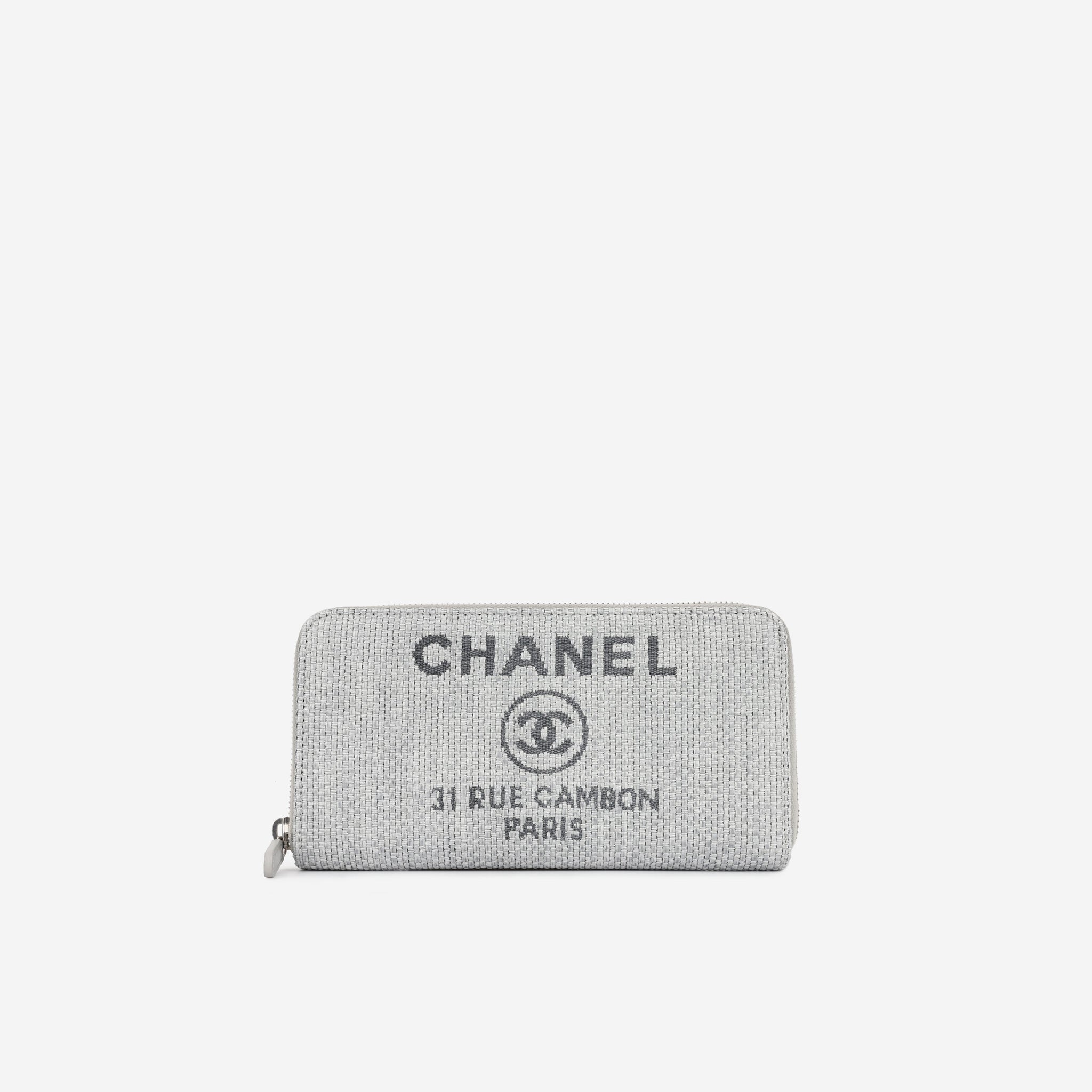 Chanel Long Deauville Zip Wallet