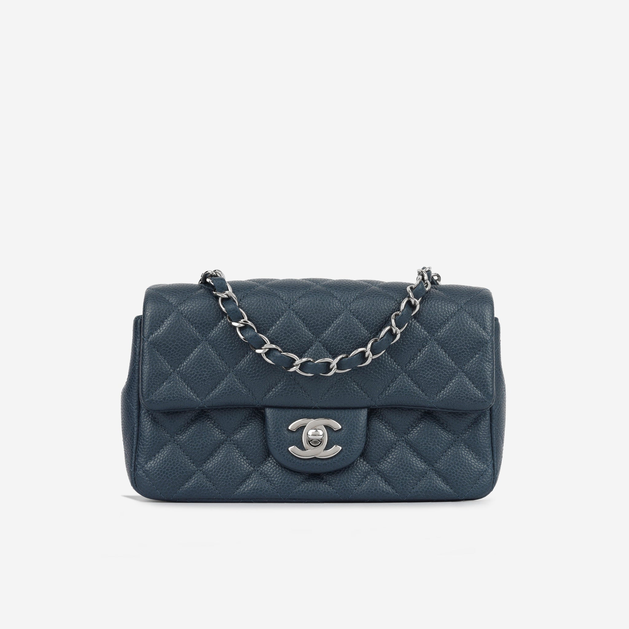 Chanel Mini Rectangular Dark Blue