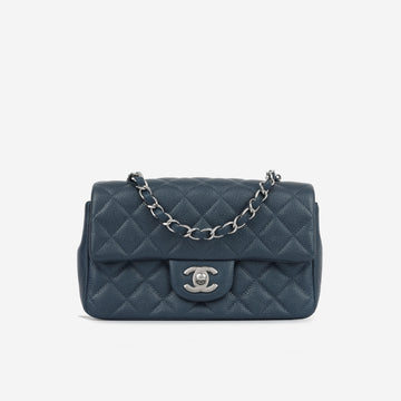 Chanel Mini Rectangular Dark Blue