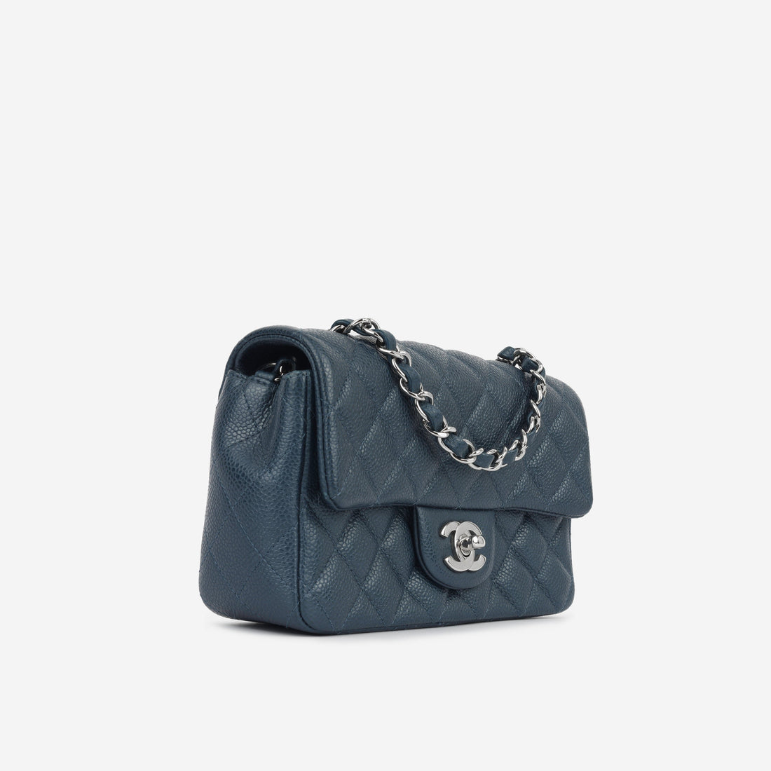 Chanel Mini Rectangular Dark Blue
