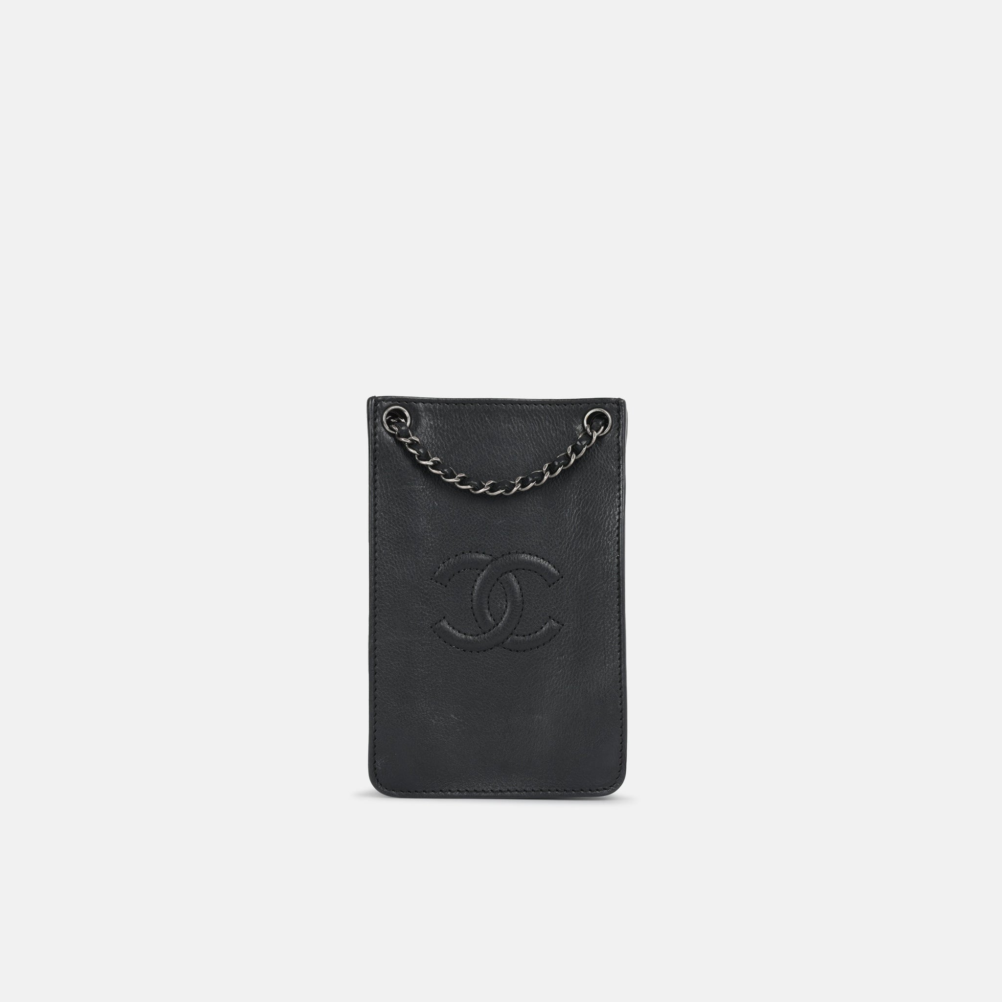 Chanel CC Phone Holder Black